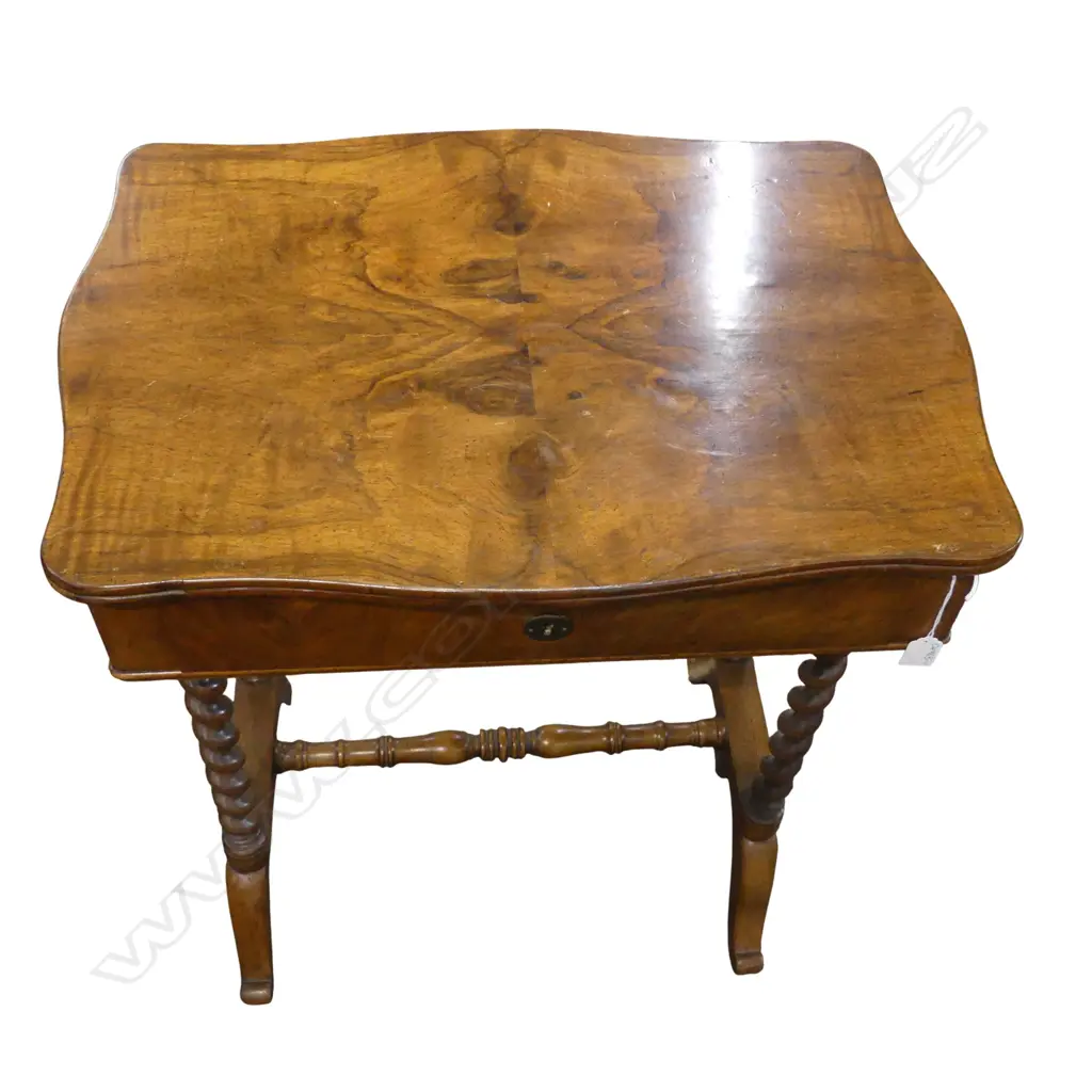 BARLEY TWIST STRETCHER BASE SEWING TABLE 650x480x780mm Image 1++