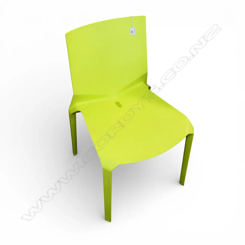 Plana green chair. LucidiPevere design by Kristalia. Ex. Matisse. Retail $806. Image 1++