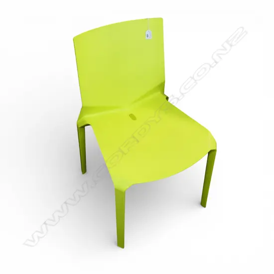 Plana green chair. LucidiPevere design by Kristalia. Ex. Matisse. Retail $806.