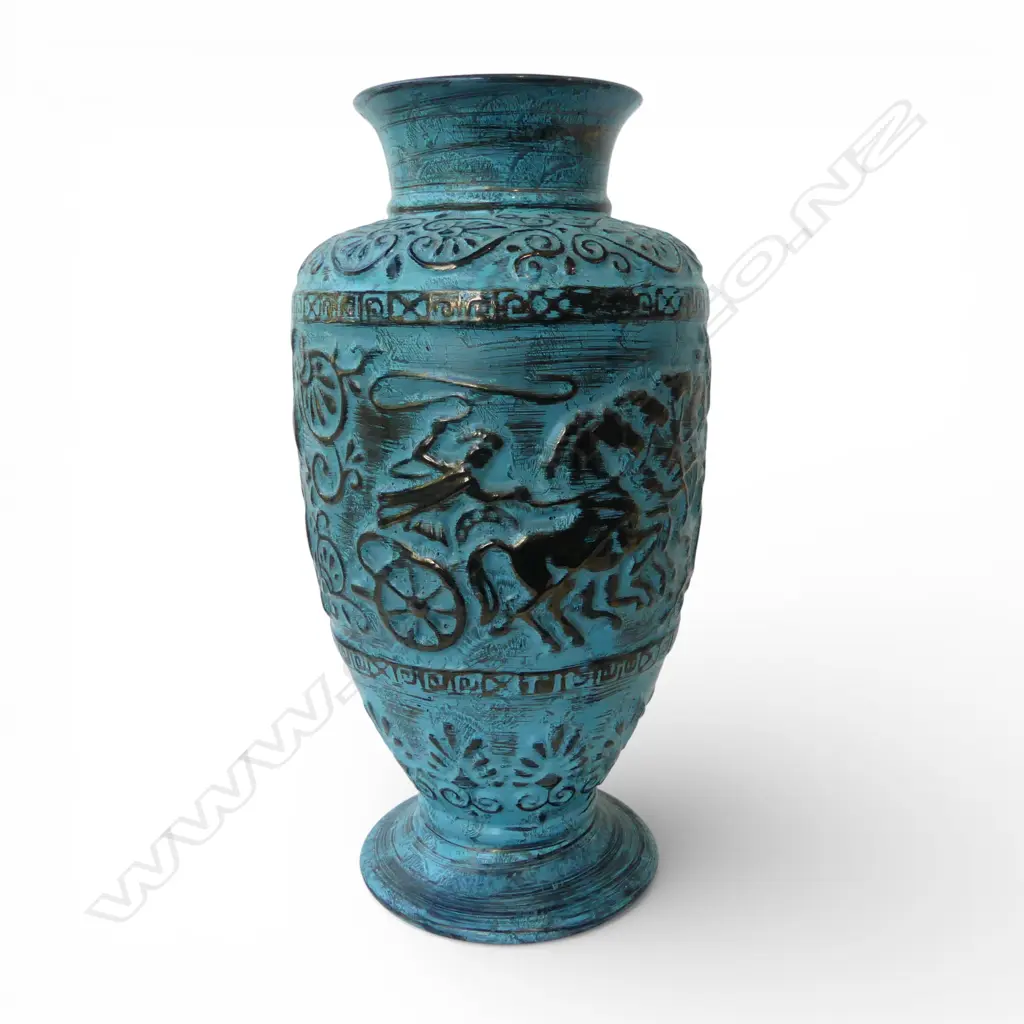 LG CERAMIC VASE, FAUX COPPER FINISH H.510mm Image 1++