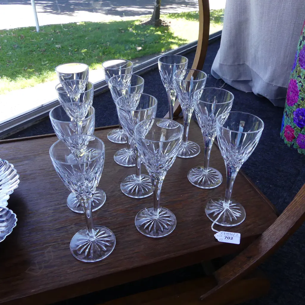 12 WATERFORD CRYSTAL GLASSES H.165mm Image 1++