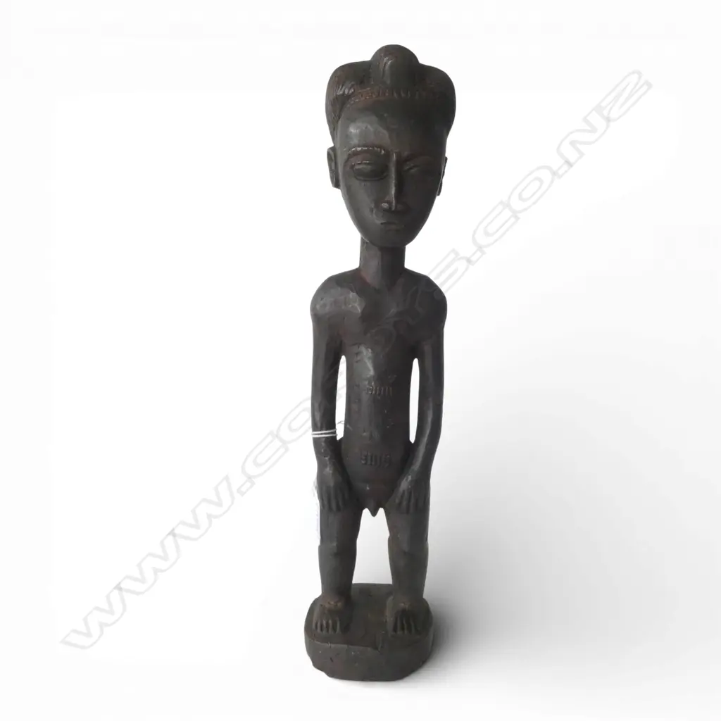 AFRICAN CARVED WOODEN TRIBAL FIGURE H.370mm Image 1++