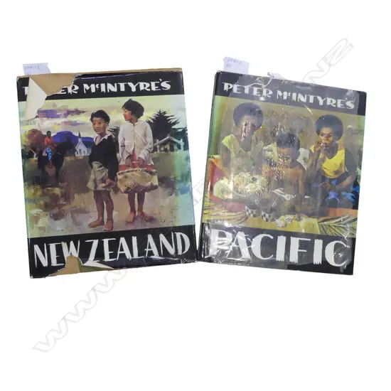 TWO ART REFERENCE BOOKS 'PETER MCINTYRE'S NEW ZEALAND' AND 'PACIFIC'