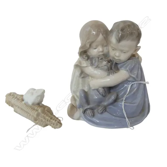 ROYAL COPENHAGEN FIGURAL GROUP & MOUSE ON CORN COB 155MM (H)