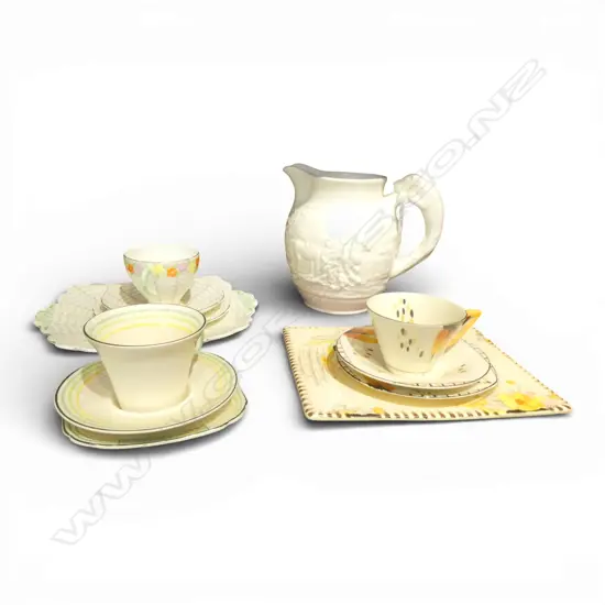 ASST. DECO CHINA, WEDGWOOD HUNTING JUG