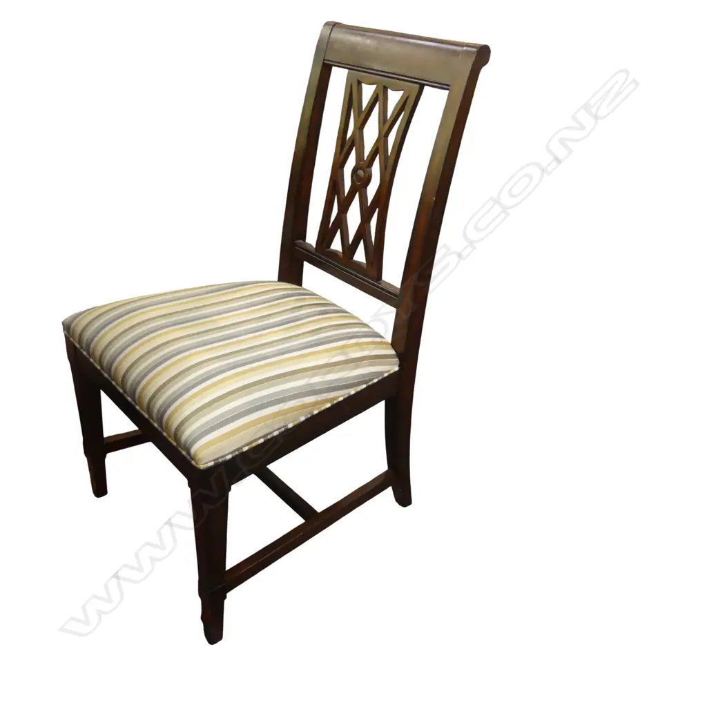 ETHAN ALLEN 'SANDERS' DOUBLE PEDESTAL EXTENSION DINING TABLE & 6 CHAIRS (2 CARVERS) 2440x1170x750mm Image 1++