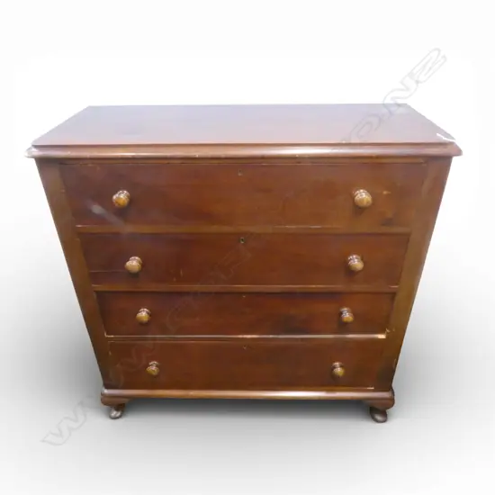VICTORIAN MAHOGANY CHEST OF DRAWERS 1100x440x1085mm