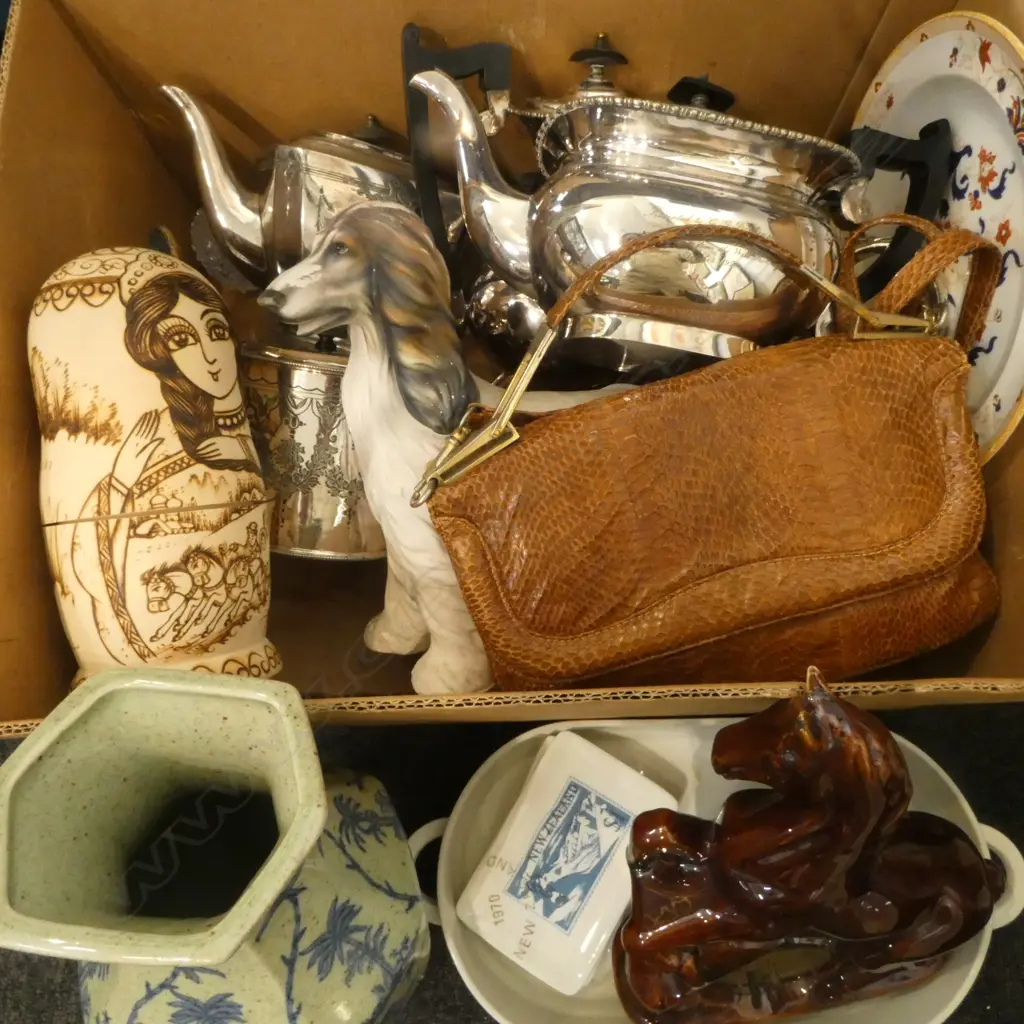 ORIENTAL VASE, EP TEAPOTS ETC Image 1++