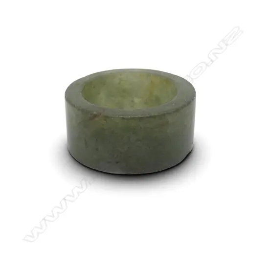 CHINESE OLD JADE RING cylinder form