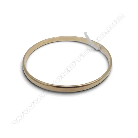 9ct GOLD SOLID BANGLE 19.7gms