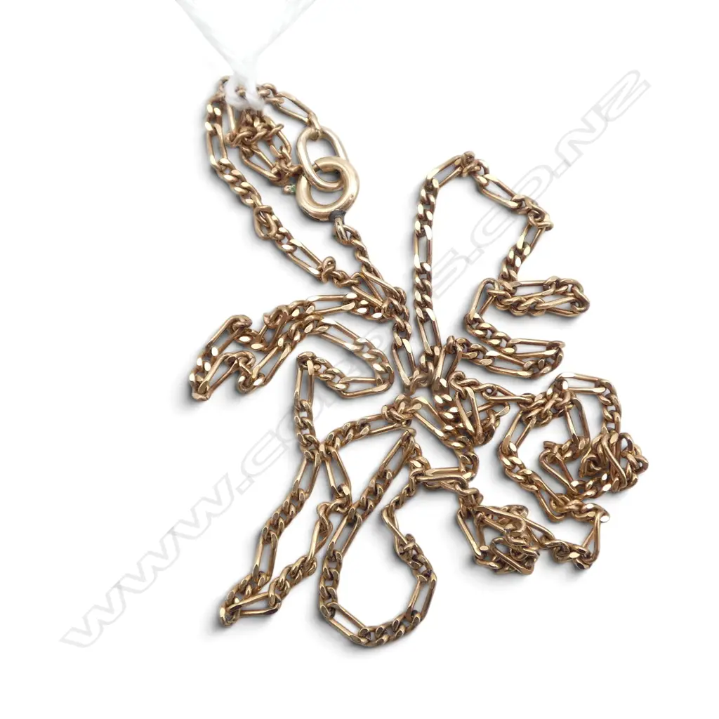 9ct YELLOW GOLD NECK CHAIN 3.2gms Image 1++