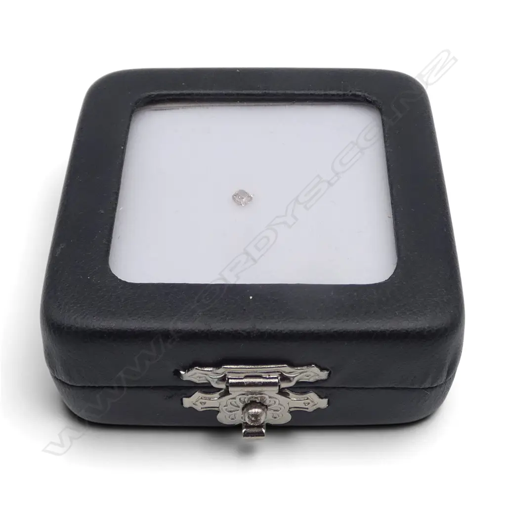 CUSHION CUT LIGHT FANCY BROWNISH PINK DIAMOND 0.13 CARATS Image 1++