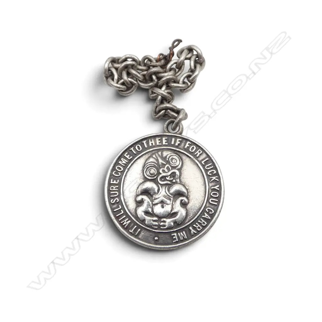 VINTAGE SILVER TIKI LUCKY CHARM 'LAUCHLANS Ltd JEWELLERS...' Image 1++