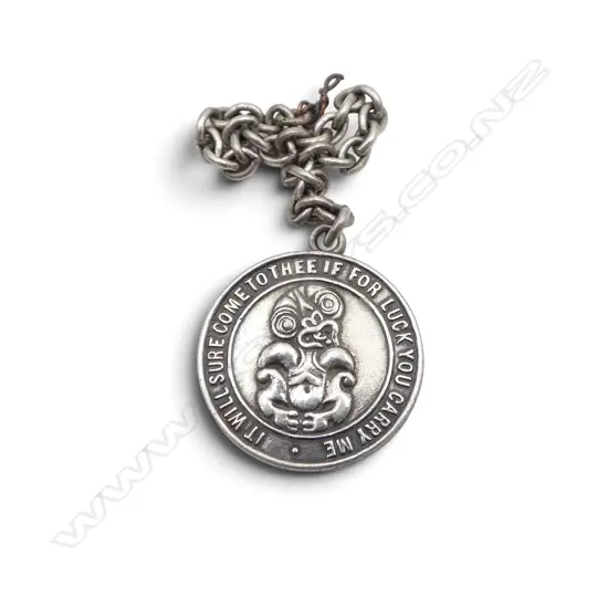 VINTAGE SILVER TIKI LUCKY CHARM 'LAUCHLANS Ltd JEWELLERS...'