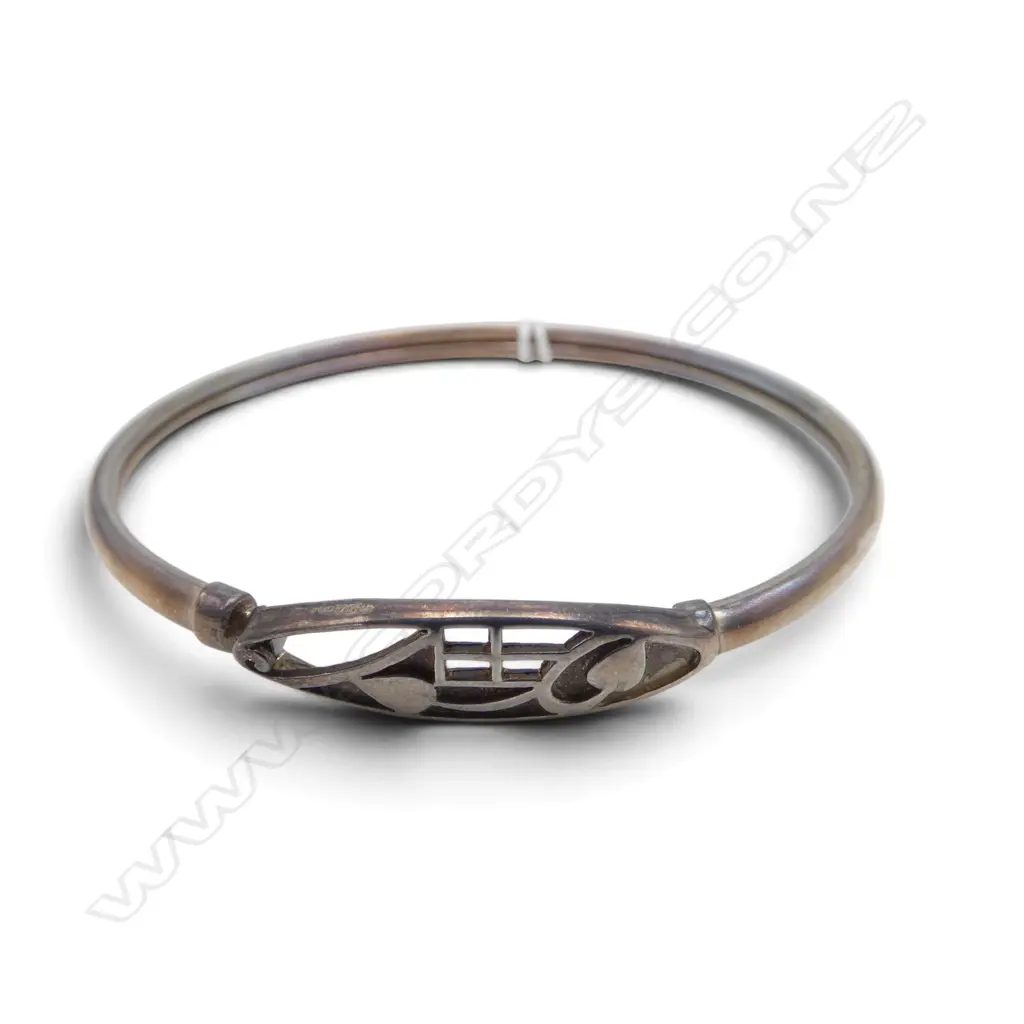 STG SILVER BRACELET; REFLECTION OF CHARLES RENNIE MACKINTOSH by SOLAR 7.46gms Image 1++