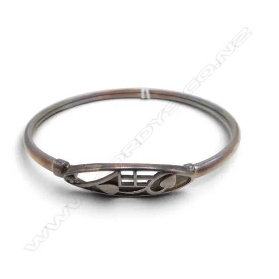 STG SILVER BRACELET; REFLECTION OF CHARLES RENNIE MACKINTOSH by SOLAR 7.46gms