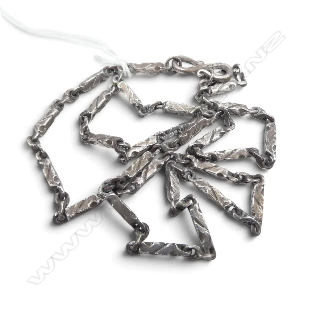 testing .800 SILVER NECKLACE stg silver hook L.600mm Image 1++