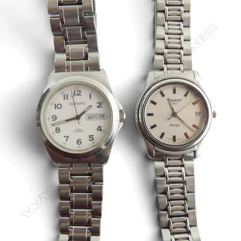 2 WRIST WATCHES; TISSOT & OLYMPIC Image 1++