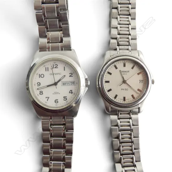 2 WRIST WATCHES; TISSOT & OLYMPIC
