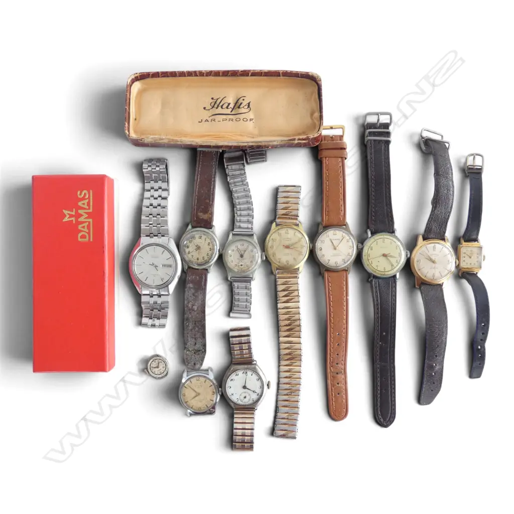 10 VINTAGE WRIST WATCHES; SEIKO, CANOPUS, DAMAS ETC, ALL A/F Image 1++