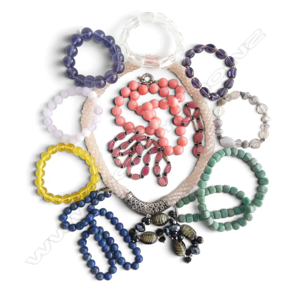 ASST. BEAD NECKLACES & BRACELETS Image 1++