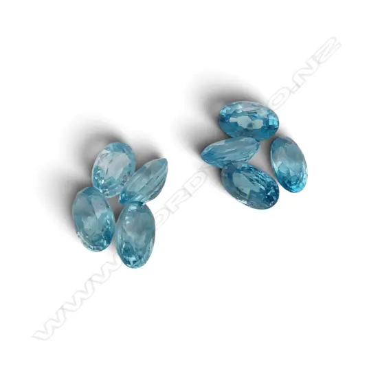 PARCEL LOOSE BLUE ZIRCON CUT STONES