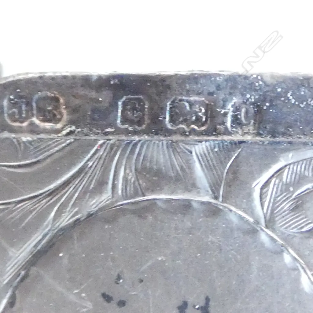 Birmingham 1902 engraved SILVER VESTA. 16gms Image 1++