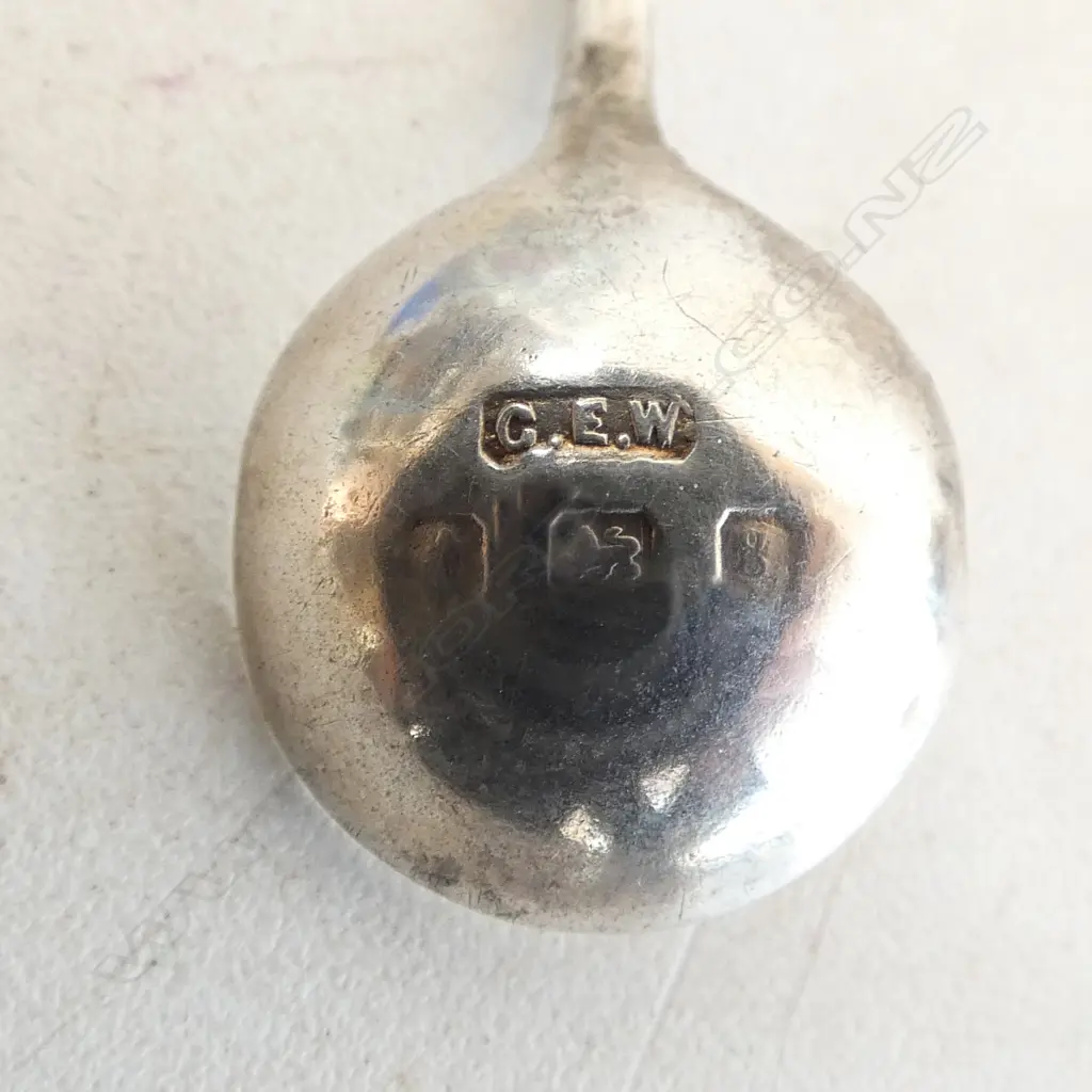 Birmingham 1906 silver salt spoon 2.78gms Image 1++