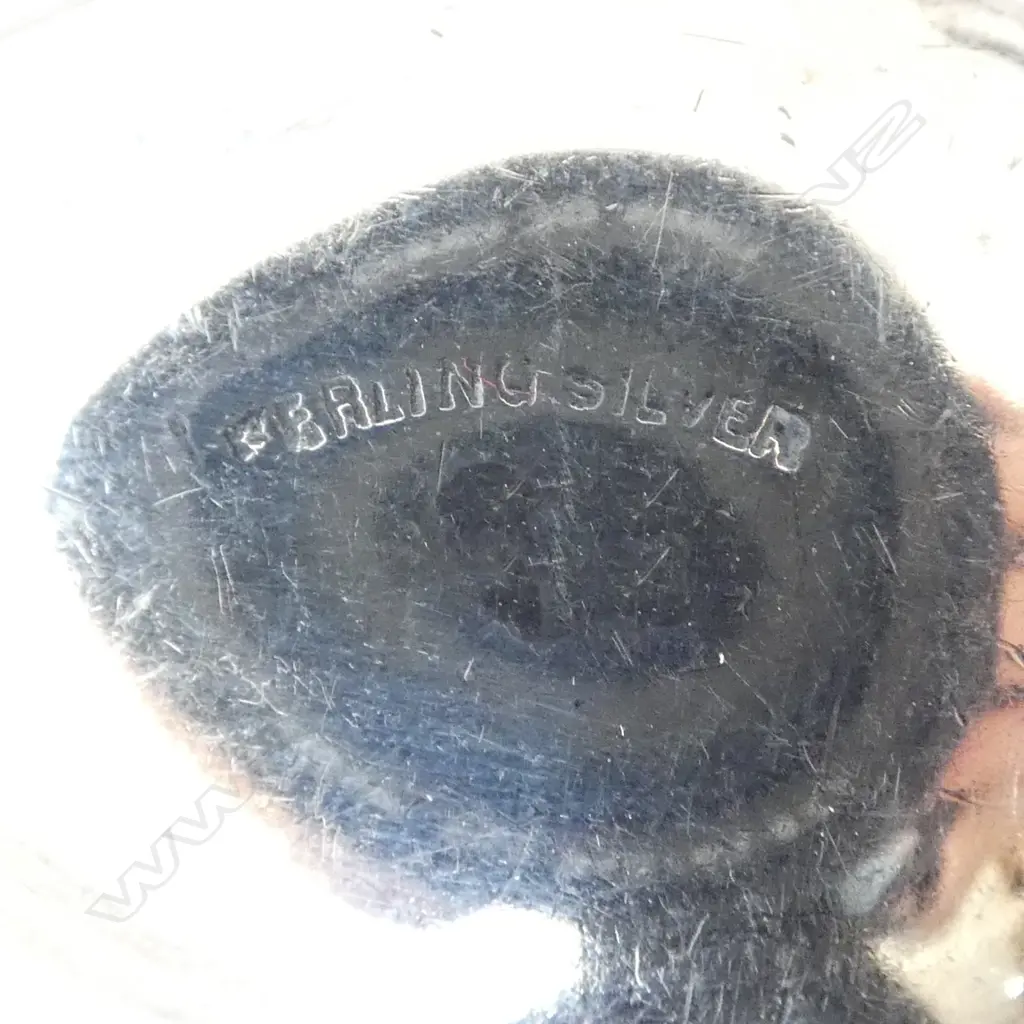 NZ STG SILVER & GREENSTONE SPOON, L.108mm  Image 1++