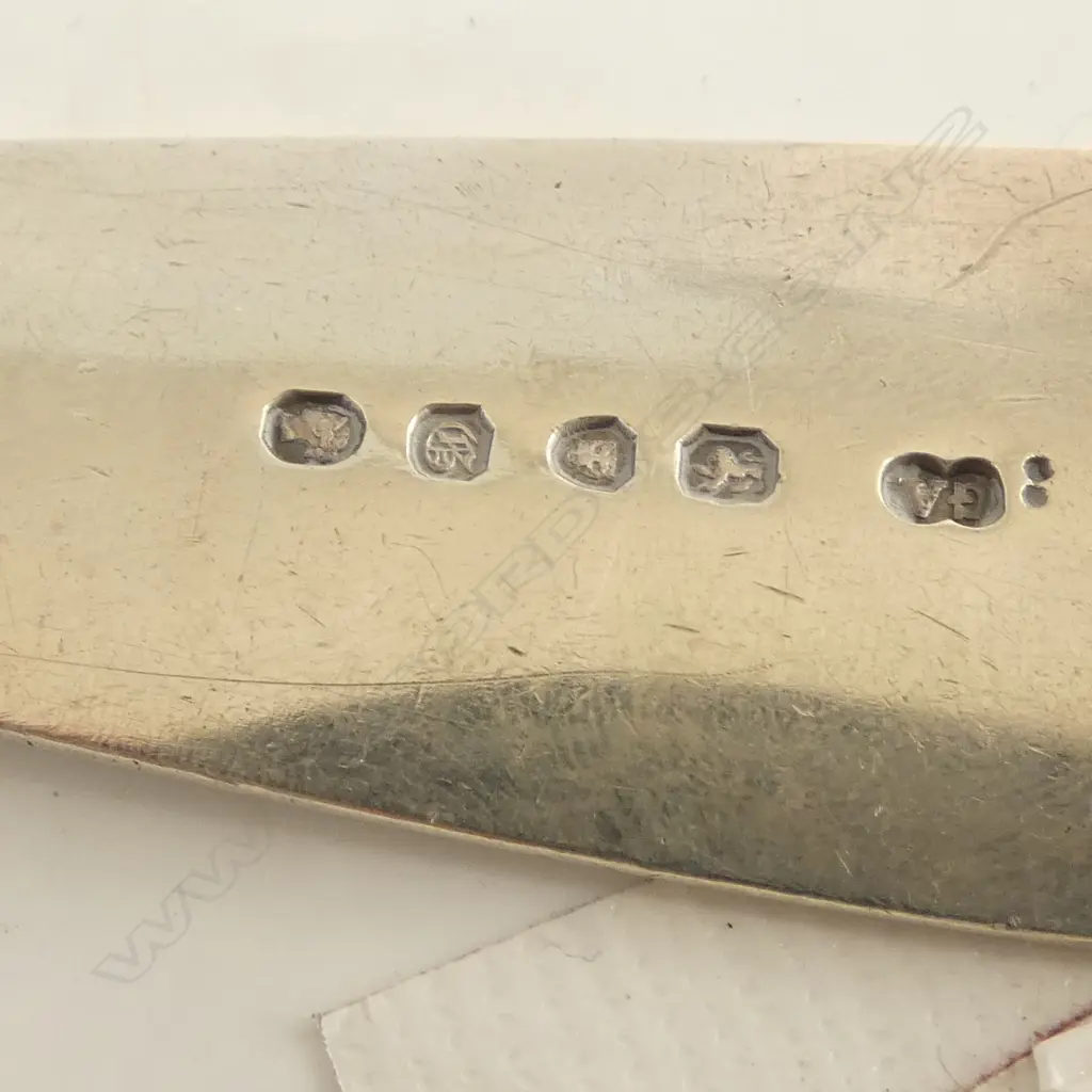GEORGIAN STG SILVER PIE SPOON, CHAWNER & CO, LONDON 1842, 165gms Image 1++