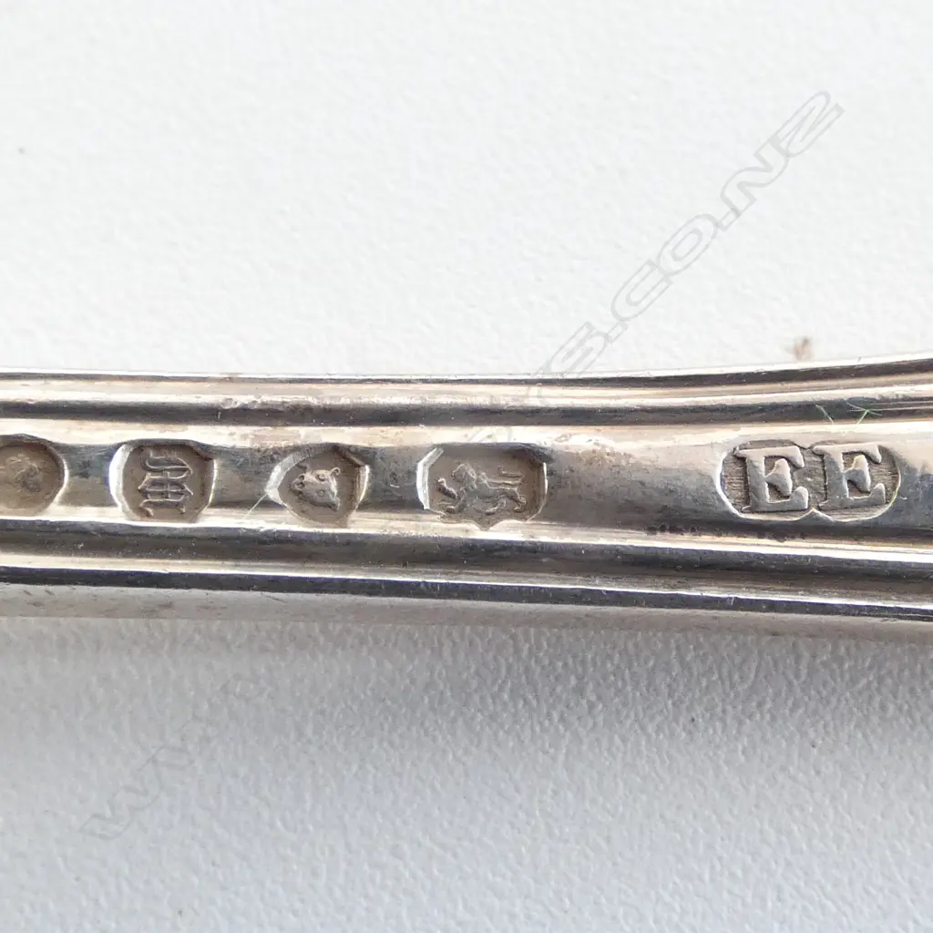 4 STG SILVER DESSERT SPOONS, VARIOUS DATES, 261gms Image 1++