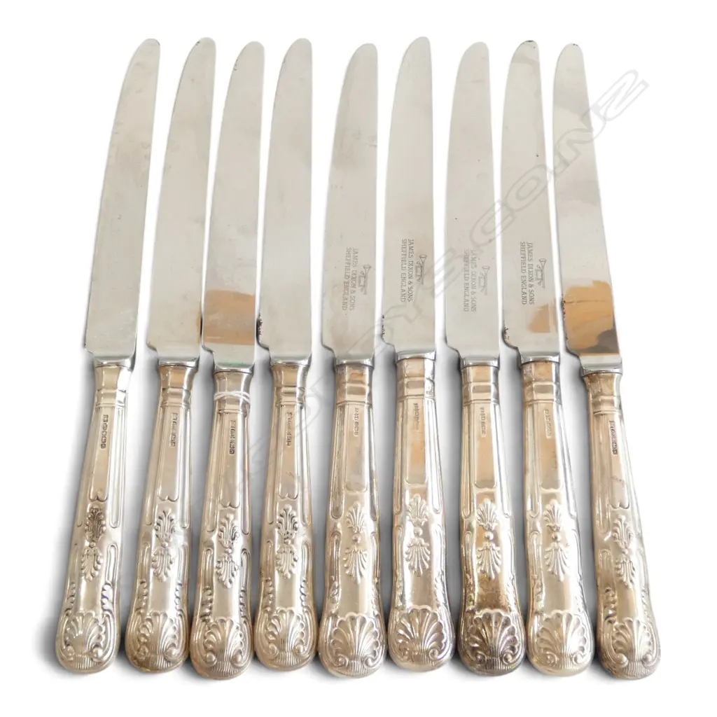9 STG SILVER HANDLED KNIVES L.250mm Image 1++