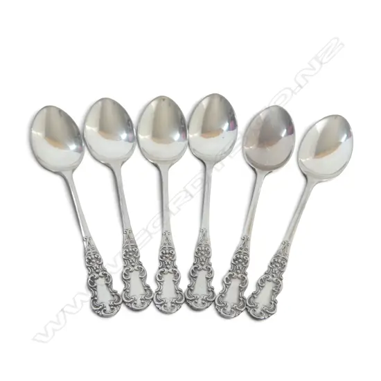 6 STG SILVER TEASPOONS, BIRMINGHAM 1959, 45gms