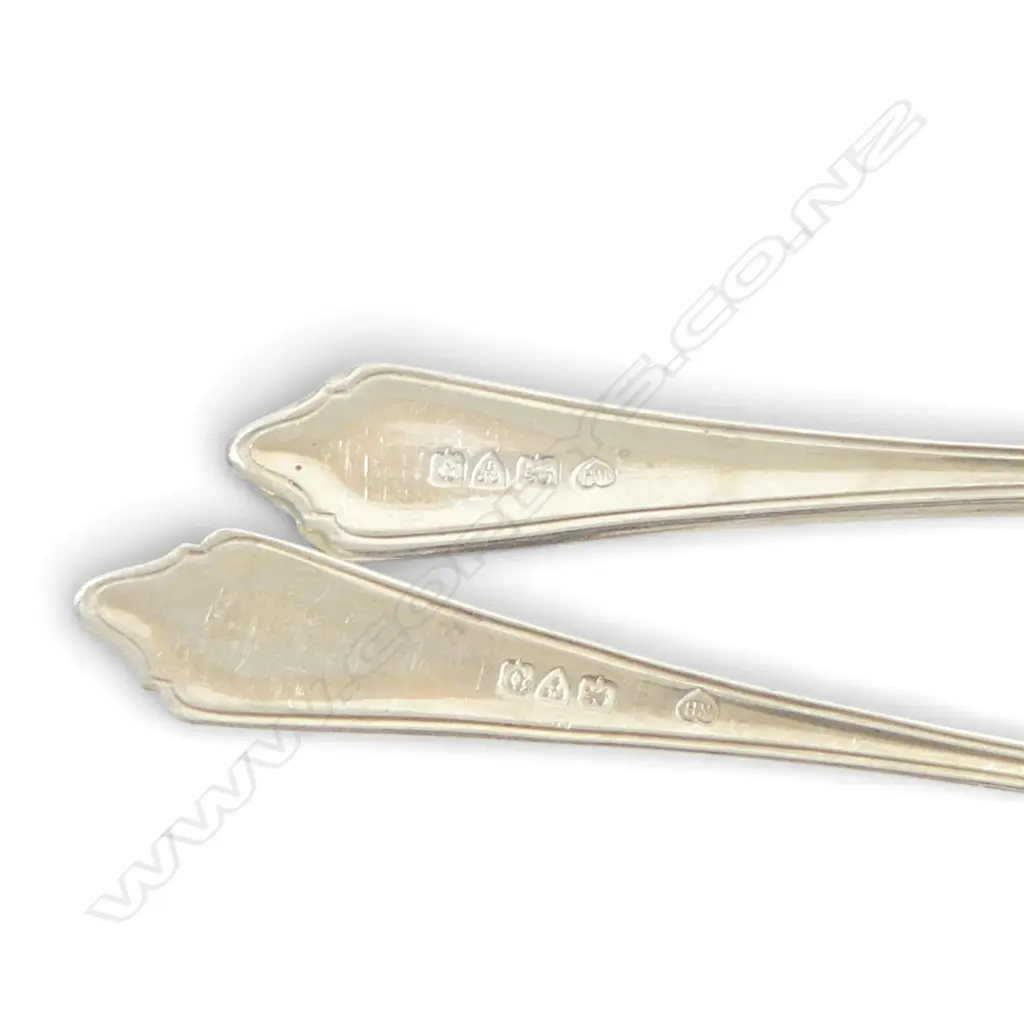 6 STG SILVER TEASPOONS 72gms Image 1++
