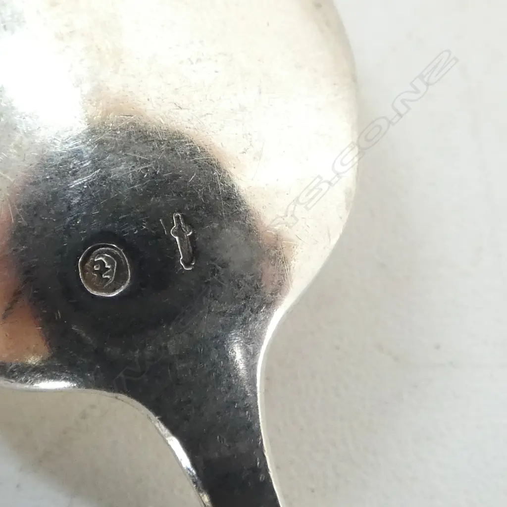 8 DUTCH SILVER TEA SPOONS 93gms Image 1++