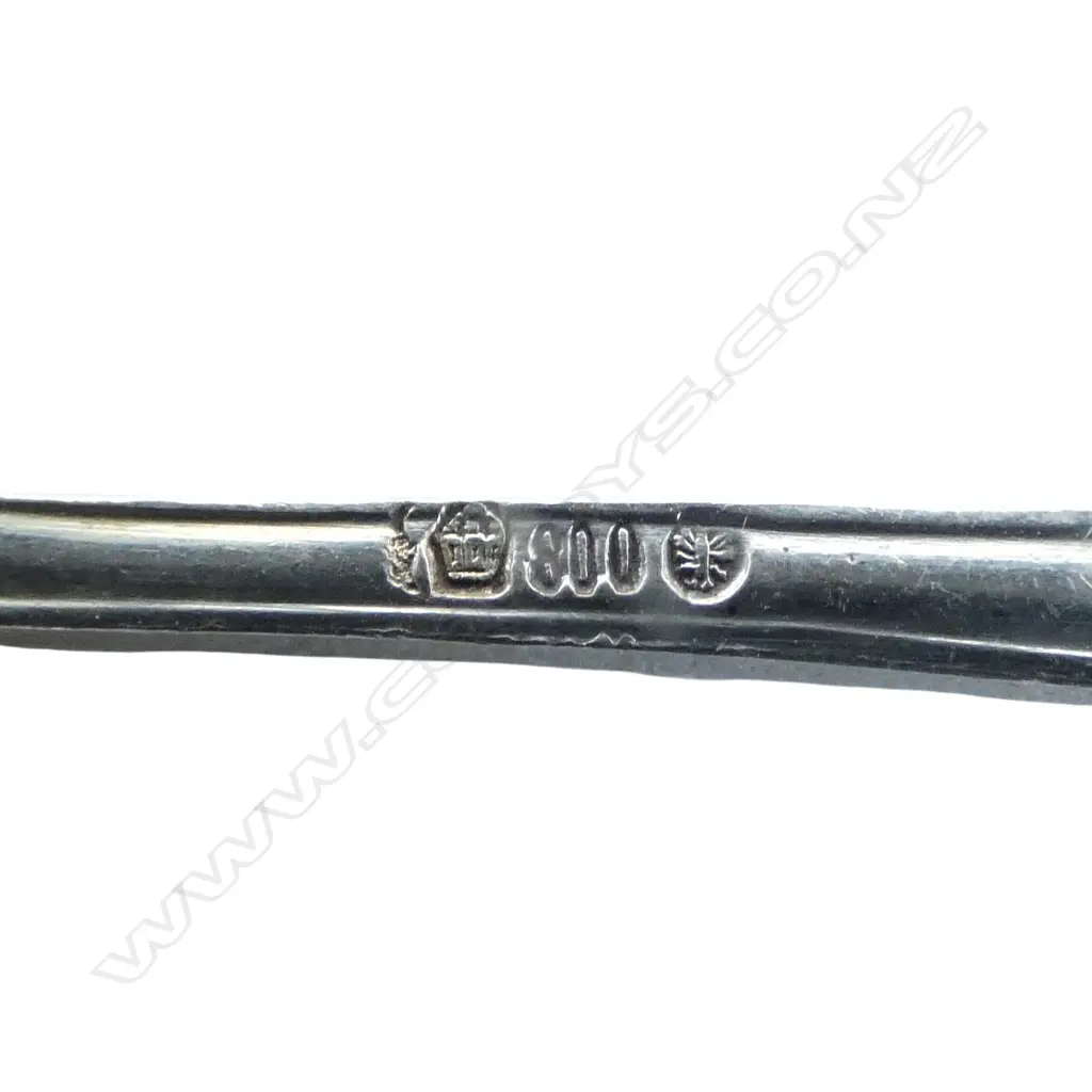 6 800 SILVER TEA SPOONS, 73gms, CASED Image 1++