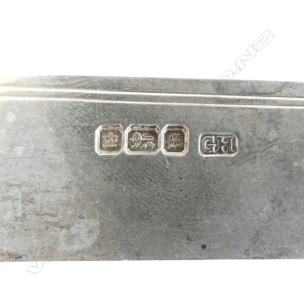 24PC  OAK CASED S/SILVER FISH SET  Image 1++