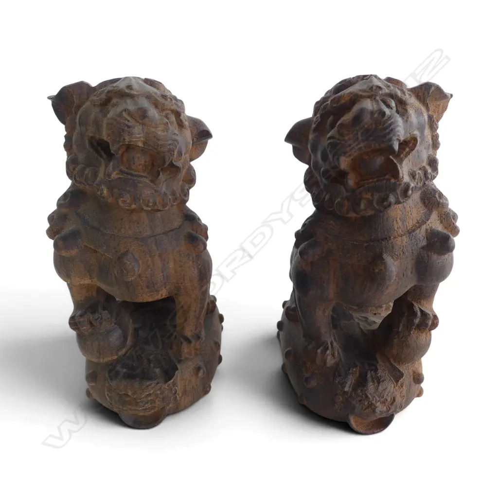 PR AGARWOOD FU DOGS H.135mm Image 1++