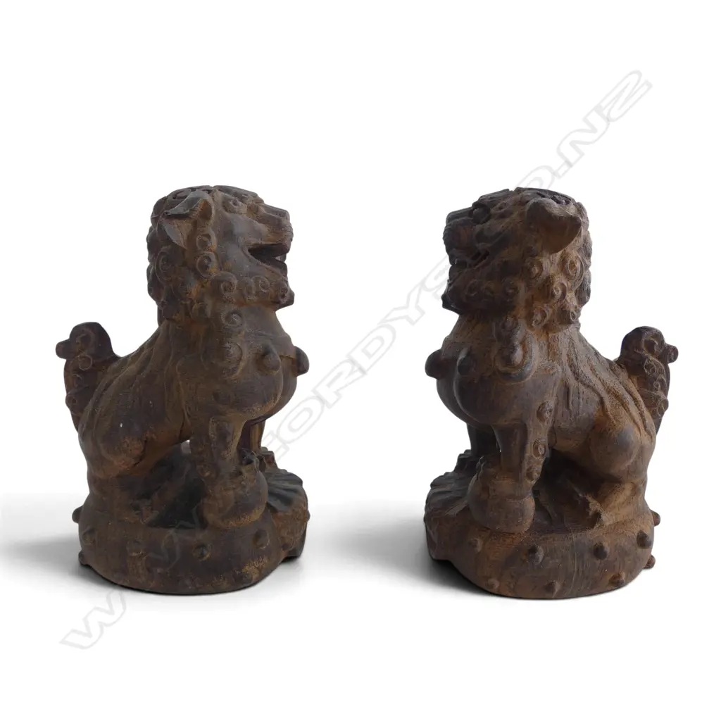 PR AGARWOOD FU DOGS H.135mm Image 1++