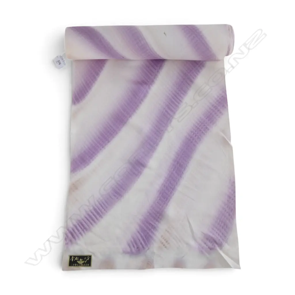 Unused 1980's NISHIJIN TEXTILE (Kyoto) JAPANESE SILK ROLL. L.12m. W.360mm. New old stock Image 1++
