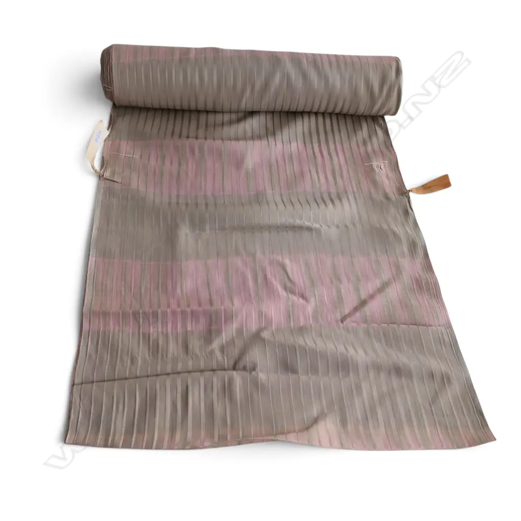 Unused 1980's NISHIJIN TEXTILE (Kyoto) JAPANESE SILK ROLL. L.12m. W.360mm. New old stock Image 1++