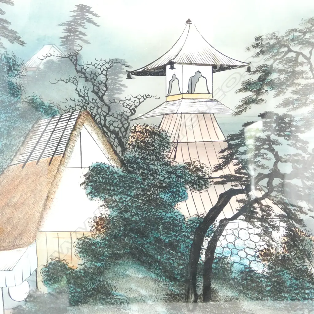2 ORIENTAL ARTWORKS 610x360, 450x650mm overall sizes Image 1++