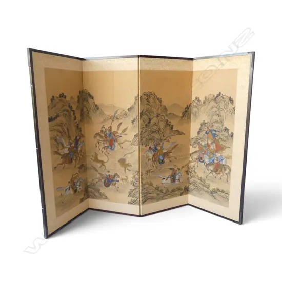 CHINESE 4 PANEL SCREEN 910x345mm