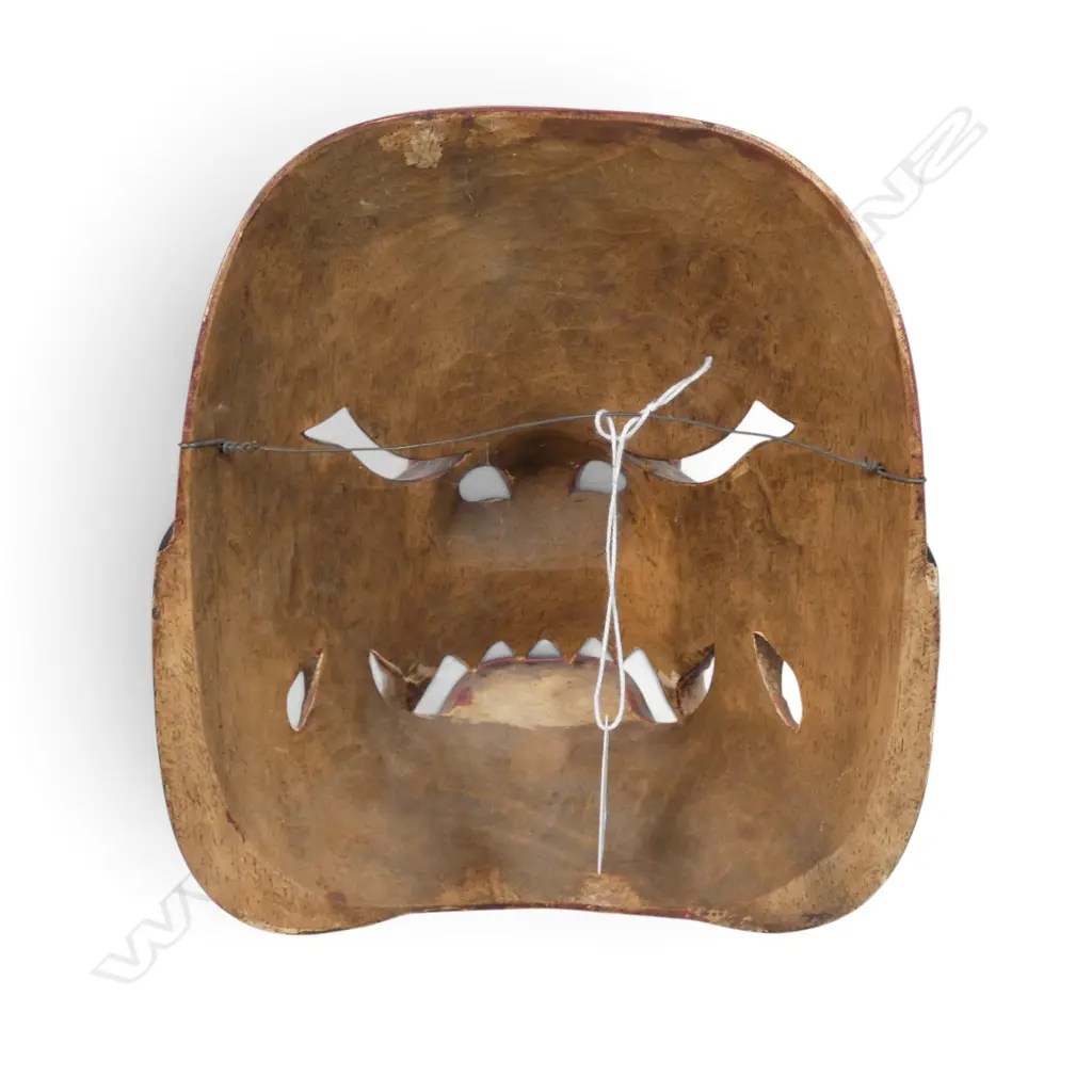 TRADITIONAL INDONESIAN DEMON MASK FOR THEATRICAL PERFORMANCES.  H.210MM Image 1++
