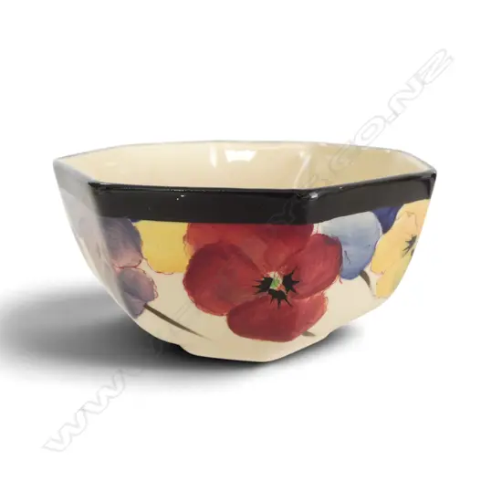 ROYAL DOULTON PANSY SUGAR BOWL, Dia.120mm