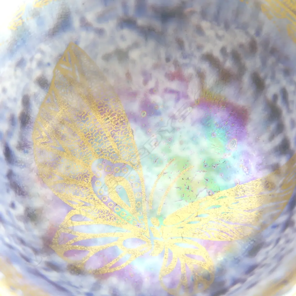 WEGWOOD BUTTERFLY FAIRYLAND LUSTRE BOWL & CARLTON WARE 'ROUGE ROYALE' VASE H.110mm Image 1++