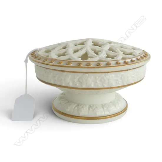 ANTIQUE GEORGE GRAINGER & CO WORCESTER POTPOURRI Dia.135mm