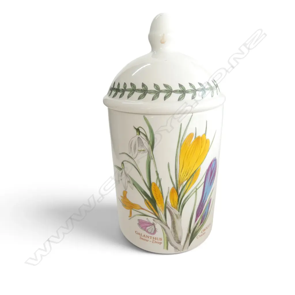 PORTMEIRION CHINA INCL. 7 LIDDED CONTAINERS, TEAPOT (LID CHIP) ETC Image 1++