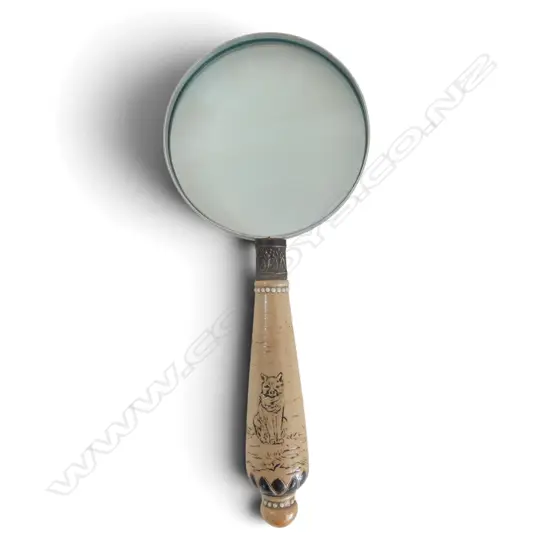 RARE DOULTON LAMBETH HANNAH BARLOW HANDLED MAGNIFYING GLASS