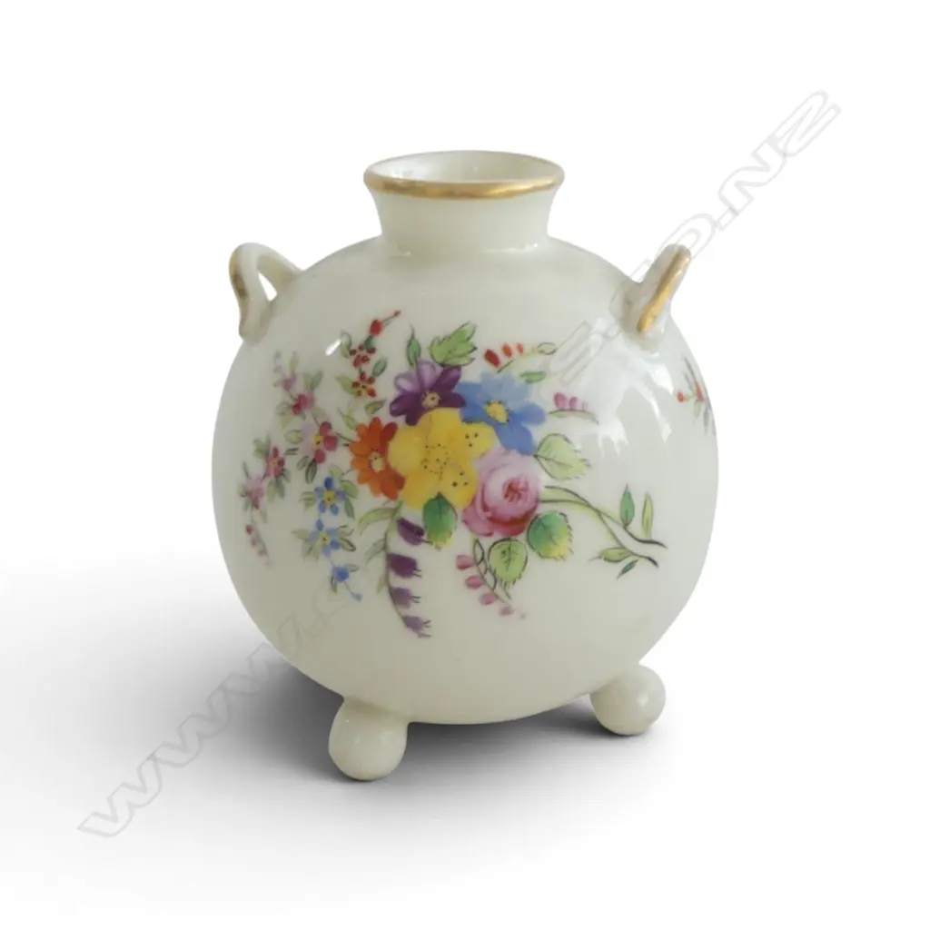 2 c.1873 WORCESTER FOOTED VASES H.95mm Image 1++